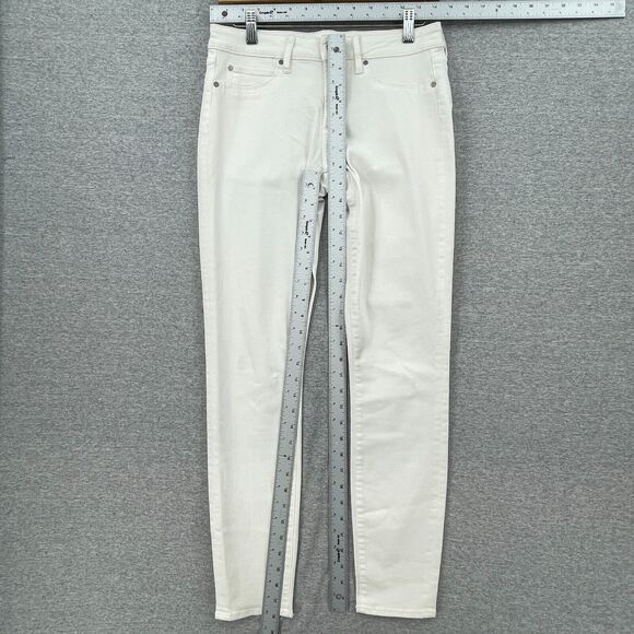 Articles of Society Jeans Womens 28 White Denim Skinny Low Rise 5 Pocket - Picture 6 of 12